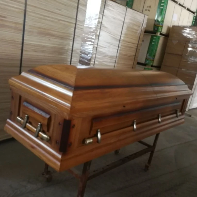 American Style Adult Oak Wood Casket factory