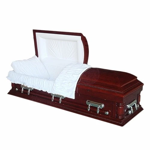 American Style Adult Oak Wood Casket